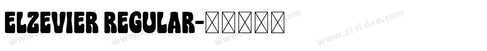 Elzevier Regular字体转换